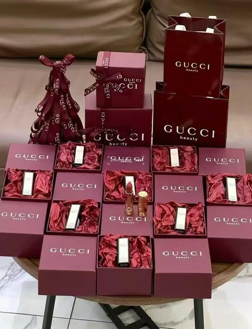 GUCCIi古驰口红505哑光金管 复古铁锈红棕 番茄色 枫叶奶橘礼物唇部滋润 商品图0