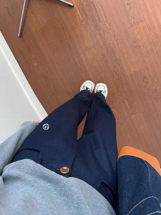 F030479春夏季新水洗原色休闲亲肤百搭舒适松弛感阔腿牛仔裤 商品图8