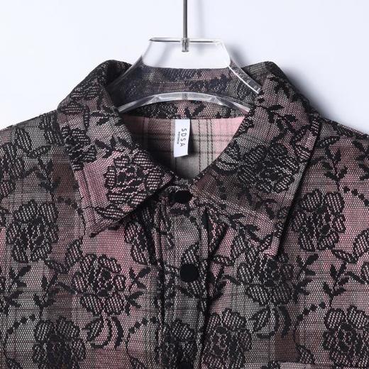 26CS40SDSA男士秋冬新款痞帅男装潮牌扎染植物花卉设计翻领长袖衬衫百搭 商品图3