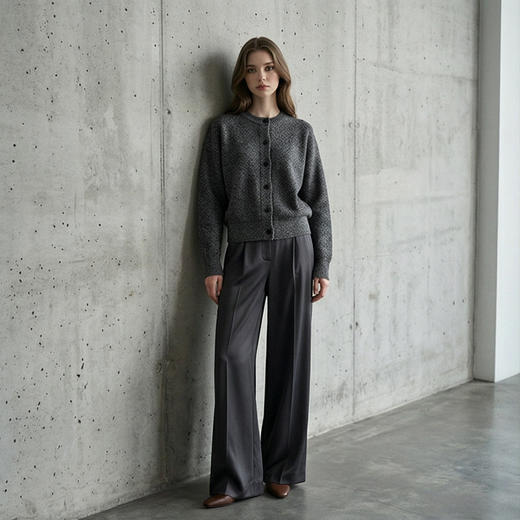 PALUOPO/PL圆领女开衫ET2F8157R/约重340g帕罗 商品图1