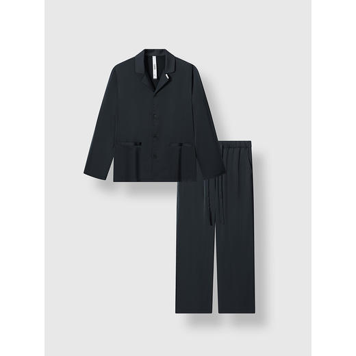 GXG男士家居服 柔滑冰丝感翻领长袖睡衣男居家套装 25年春季热卖 商品图4