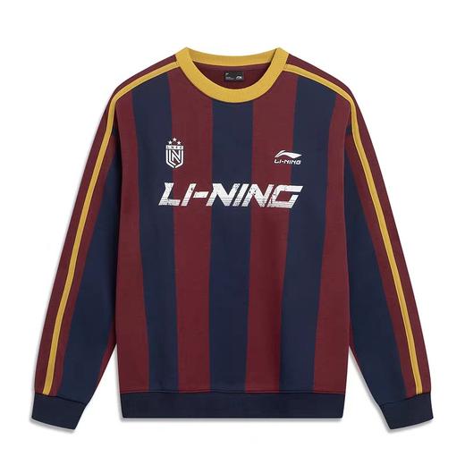 MJ｜李宁男女同款加绒保暖抗菌宽松套头卫衣丨AWDVH87 商品图0