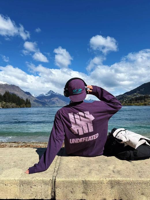 F030484五道杠水洗做旧撞色双Logo印花厚款打底长袖T恤 商品图8