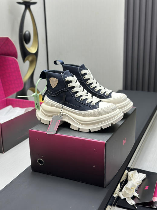 春季特惠💰450 新款厚底高帮 # SMILEREPUBLIC 厚底帆布鞋系列 商品图1