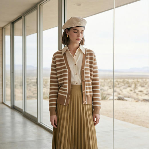 PALUOPO/PLV领女开衫ET23027R-A/约重325g帕罗 商品图1