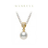 Manreya玛芮雅「缪斯女神」14K注金爱迪生珍珠锆英石复古法式一款两戴项链（赠一条素链） 商品缩略图0