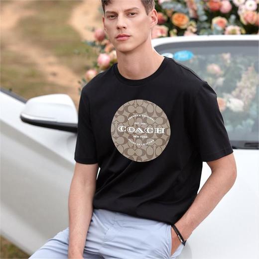 初夏必备 低至一折【COACH/蔻驰  男女款短袖】经典款式 花小钱购质量 商品图4