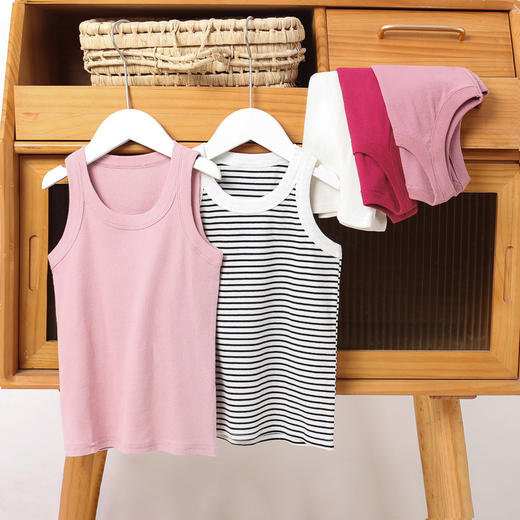 【超值！！任选2件】可优鼠儿童螺纹棉百搭背心 A类柔棉面料 亲肤细腻舒适 可单穿可叠穿 男女童皆可 百搭舒适 商品图10