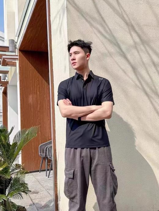 F030461夏季新款日常通勤男士冰丝无痕透气速干商务休闲polo衫短袖 商品图7