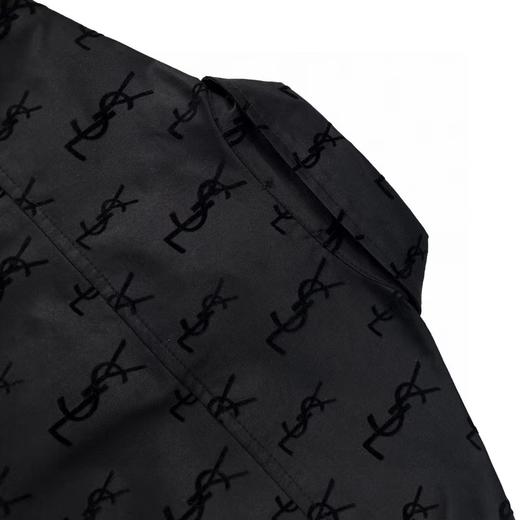 F030421新款植绒满印字母印花颜值超高的显瘦气质衬衫男女同款 商品图11