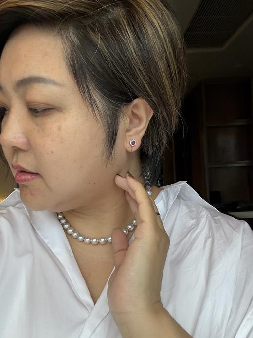 【挚友限定】Pt900 红宝石方糖耳夹 红宝石 0.8ct 钻石 0.24ct  弹力双夹 3.5g （展会产品拍下后不支持7天无理由退换货） 商品图3