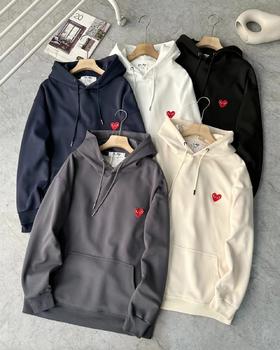 F030492春款纯色基础简约百搭潮流精品针织毛圈连帽卫衣