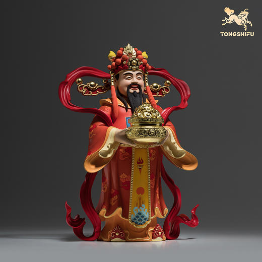 铜师傅《财到我家》财神爷铜摆件 家居工艺品 新年开业礼物 商品图3