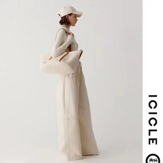 F030458帆布大容量简约实用柔软日常通勤风老钱度假风叶子包 商品图4