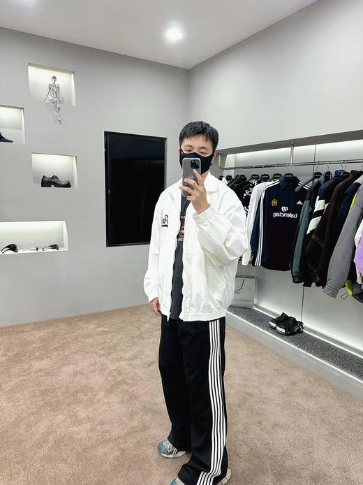 F0304126男女日常超宽松小高立领下摆松紧束腰设计网布冲锋衣外套 商品图5