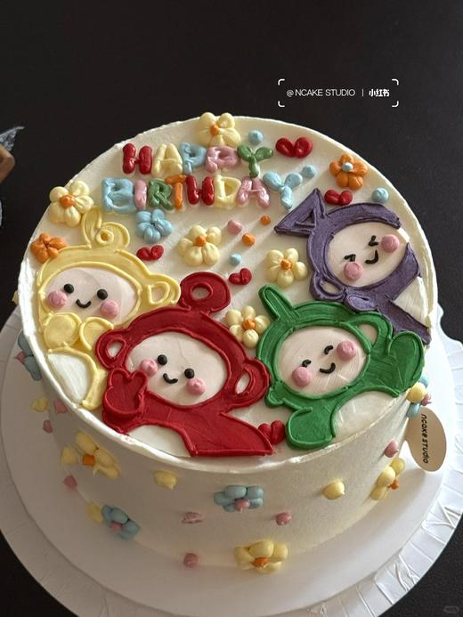 多款式~天线宝宝手绘翻糖卡通蛋糕-低糖处理无添加 商品图2