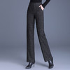 大码中年妈妈毛呢裤子2025新款秋冬加绒保暖直筒阔腿裤女外穿洋气 商品缩略图1