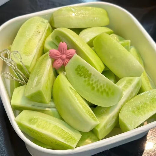 【基地直发】山东玉女小黄瓜，脆嫩多汁，自带清甜回甘，无涩腥，颠覆你对黄瓜的想象! 亦蔬亦果，解腻轻脂，净重3斤/4斤泡沫箱+网套 商品图2