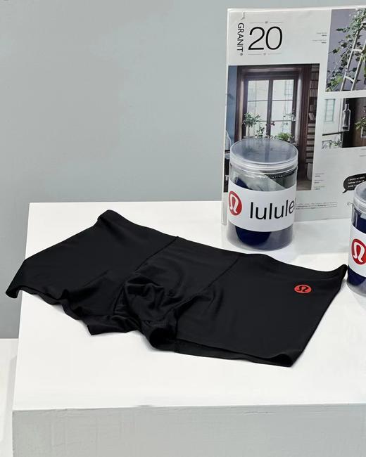 F0304106圆筒礼盒装无痕网面冰丝轻薄透气柔软平角男士内裤三条装 商品图11