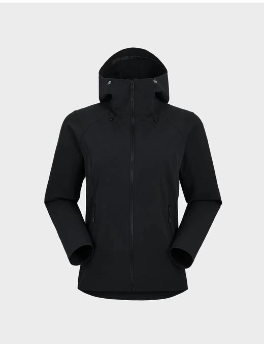 F030486多片剪裁拼接+内弧拼接收腰设计女款M8连帽软壳冲锋衣 商品图12