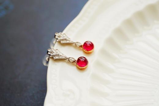 0.845克拉红宝石耳坠 商品图1