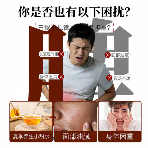 夏茗方茯苓玫瑰花桑葚红枣百合夏季女生熬夜茶 商品图1