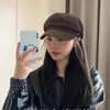 麂皮绒八角贝雷帽小头围秋冬复古画家报童帽英伦风浅顶小号小码 商品缩略图2