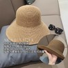 日系简约可折叠出游度假防晒沙滩渔夫帽草帽女夏天潮遮脸遮阳帽子 商品缩略图2