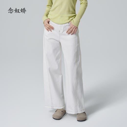 【商场同款】CNT6354 “海岸线牛仔裤 ” 舒适好穿 分割线巧妙优化身形 弯刀裤 商品图2