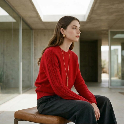 PALUOPO/PL圆领女衫ET23075R/约重310g帕罗 商品图2