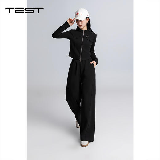 春上新时尚立领套装裤简约显瘦卫衣两件套4261009 商品图2