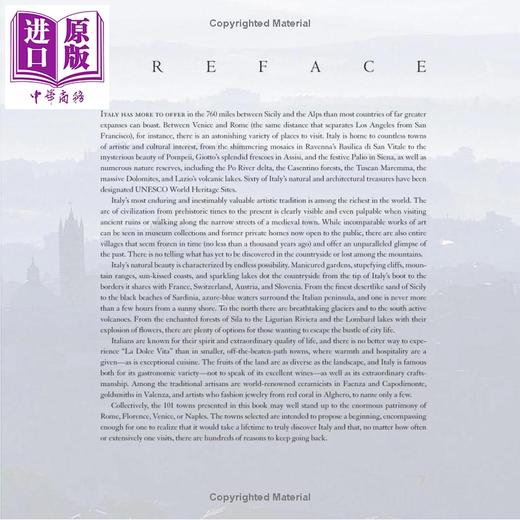 预售 【中商原版】One Hundred and One Beautiful Small Towns in Italy 进口艺术 意大利一百零一个美丽小镇 Rizzoli 商品图3