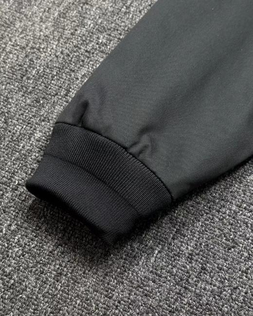 F0304113纯色刺绣Logo拉链哈林顿夹克男款黑色老钱风老干部外套 商品图12