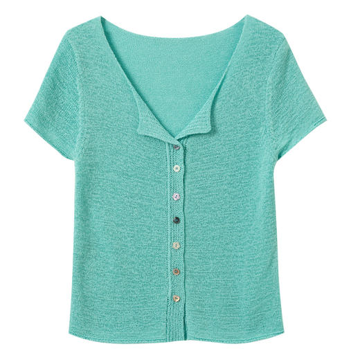 三彩独醒2026春季新款多巴胺针织衫小翻领短袖毛衫修身短款上衣F 商品图4