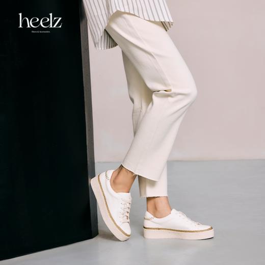 heelz设计师鞋履 |麦穗牛皮厚底运动休闲鞋 4公分 商品图1