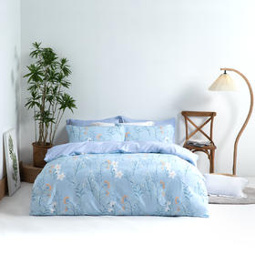 水星家纺磨毛印花四件套（抗菌）甜醉花香