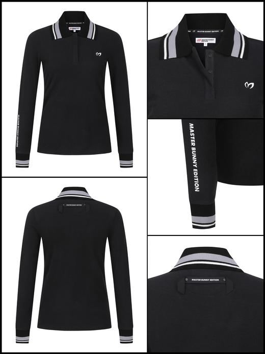 兔耳朵家新款女士磨毛长袖上衣来了！韩版柜上最新款, 合体微松身的版型, 适当的长度, 赋予轻松好驾驭的体感！纯原面料，原厂出货，改洗水标现货发！Polo略大翻领有修饰颈脖线条, 显得脸更小也更有气质。 商品图1