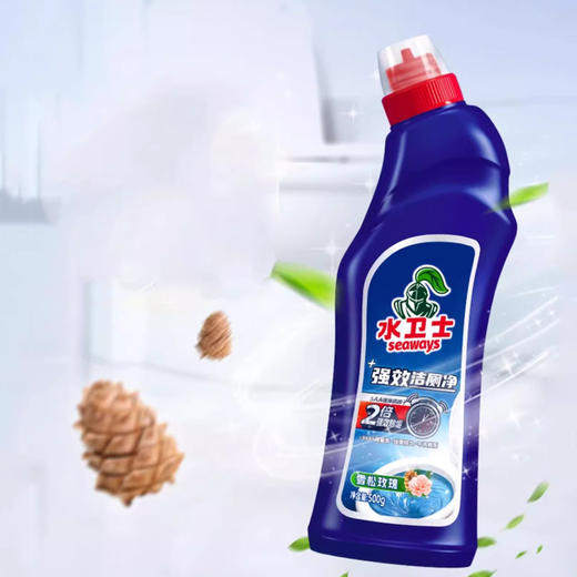 【300积分+25元】水卫士 洁厕净 5瓶（500g/瓶）均匀持久挂壁 商品图1