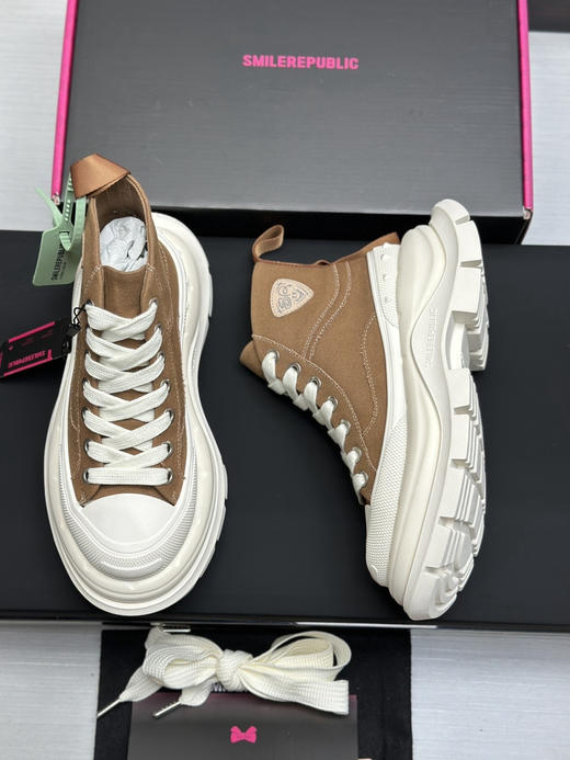 春季特惠💰450 新款厚底高帮 # SMILEREPUBLIC 厚底帆布鞋系列 商品图7