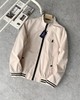 F030402简约大气男女胸前刺绣logo休闲立领有型显瘦夹克外套 商品缩略图3