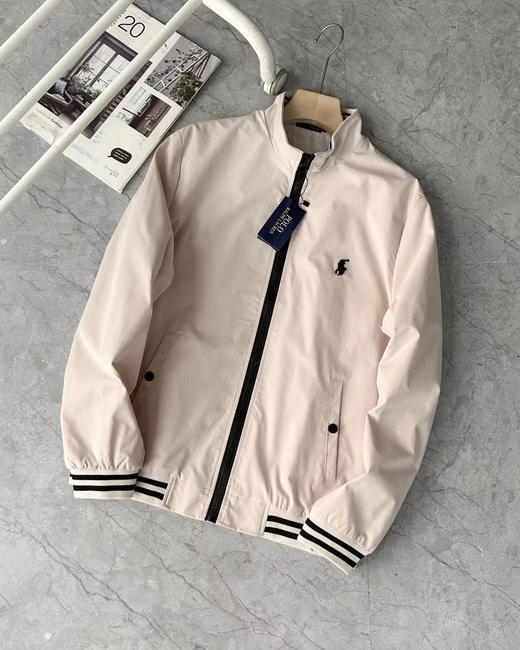 F030402简约大气男女胸前刺绣logo休闲立领有型显瘦夹克外套 商品图3