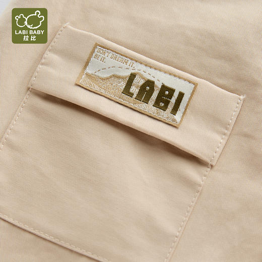 拉比童衣J6-1诗意背心连体衣卡其LZAC103507 商品图5