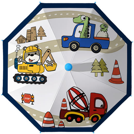 【儿童卡通雨伞】黑胶晴雨两用伞 学生上学带防水套儿童伞 商品图4