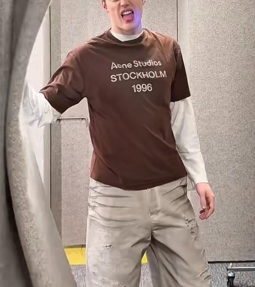 男款做旧印花短袖T恤zo001 商品图3