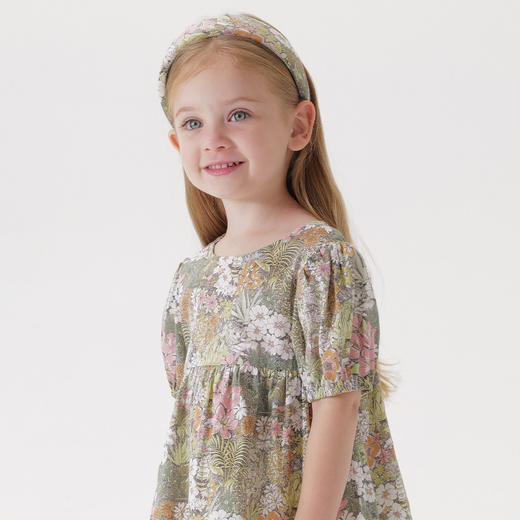 马克珍妮荟林山野女童泡泡袖纯棉小衫2026年夏装新款561025 商品图2