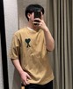 F030424马年限定针织刺绣爱心圆领高品质舒适百搭情侣短袖T恤 商品缩略图13