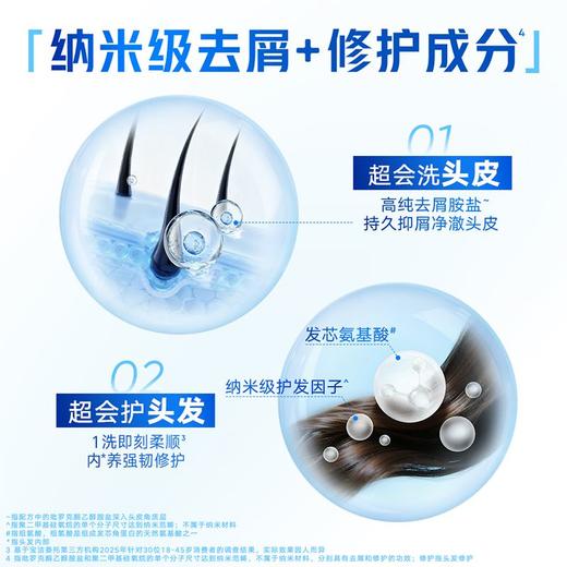 海飞丝 洗发护发二合一栀子花香洗发水 670g/瓶 商品图4