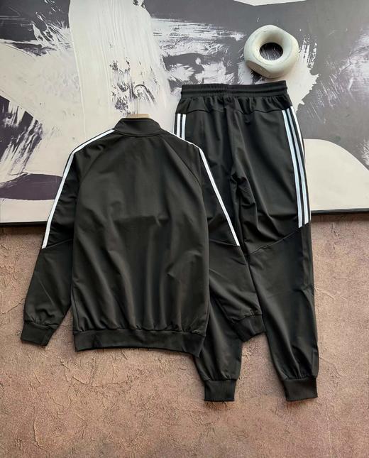 F0304119秋冬季运动休闲三叶草系列情侣款外套裤子套装两件套 商品图4