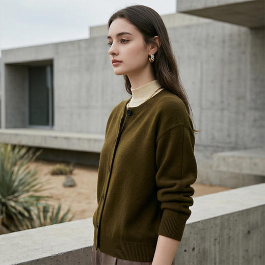 PALUOPO/PL圆领女开衫ET2F8157R/约重340g帕罗 商品图14