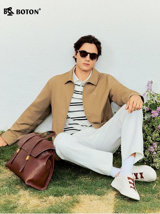 波顿男士翻领夹克｜春秋季轻士出行，拉链设计简约有型MJ066126 商品图2